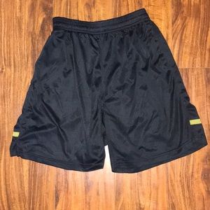 NWOT! Black & gold soccer youth active shorts
